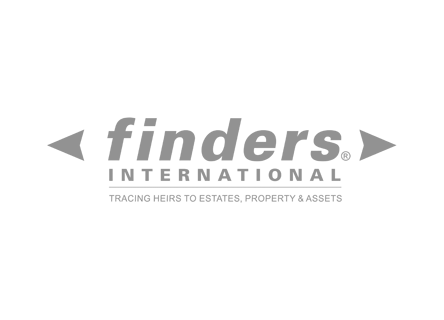 Finders International logo on Custard Design and Print Website