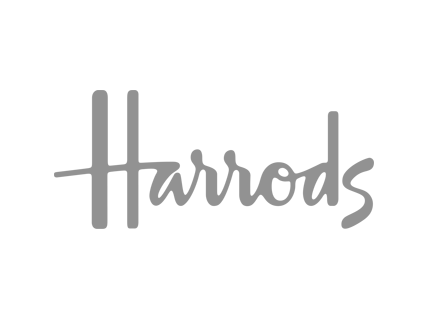 Harrods logo on Custard Design and Print Website