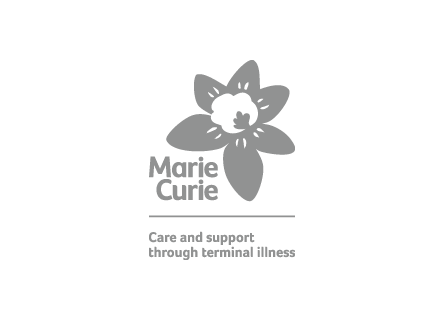 Marie Curie logo on Custard Design and Print Website